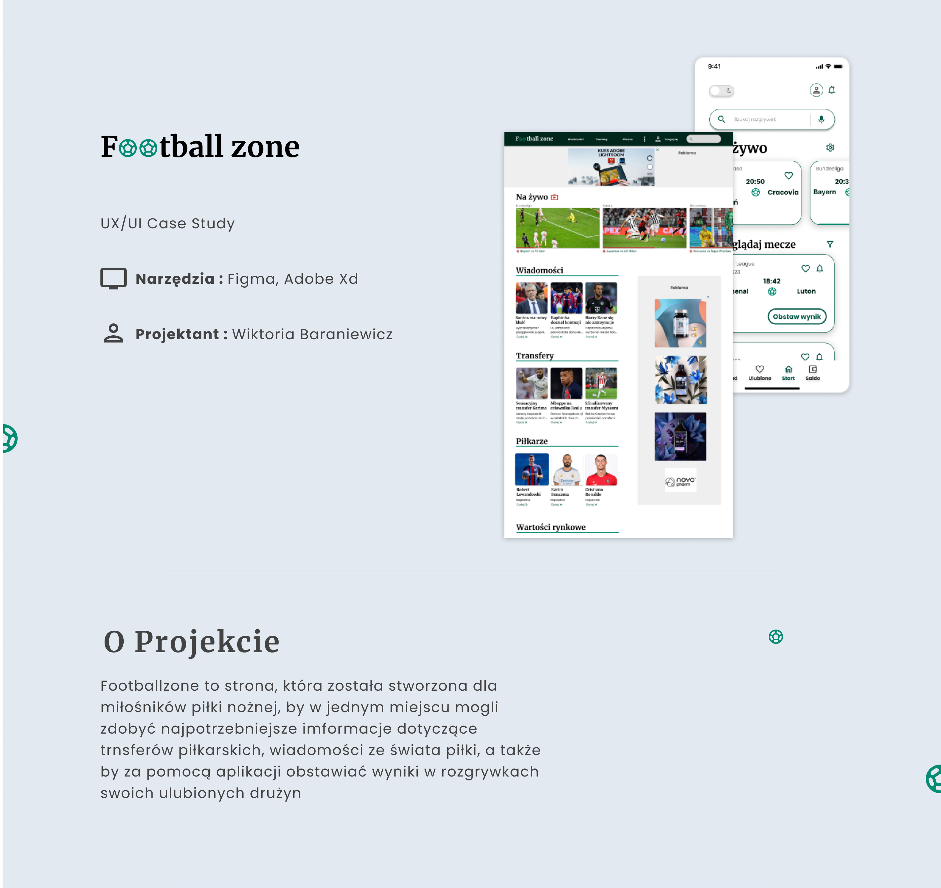 obraz przedstawia zrzut ekranu mobile i desktop z aplikacji i strony www serwisu informacyjnego