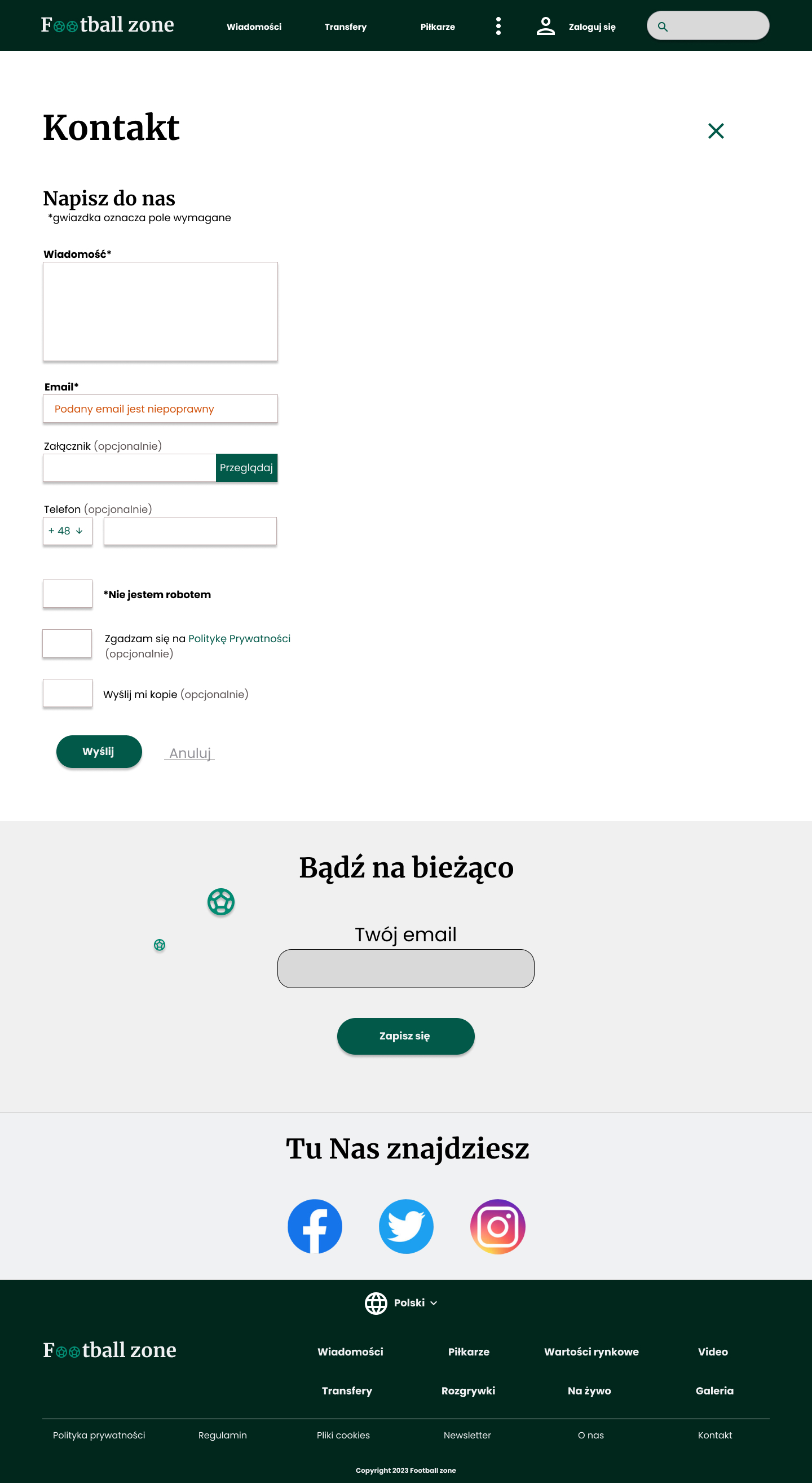 obraz przedstawia pola formularzu