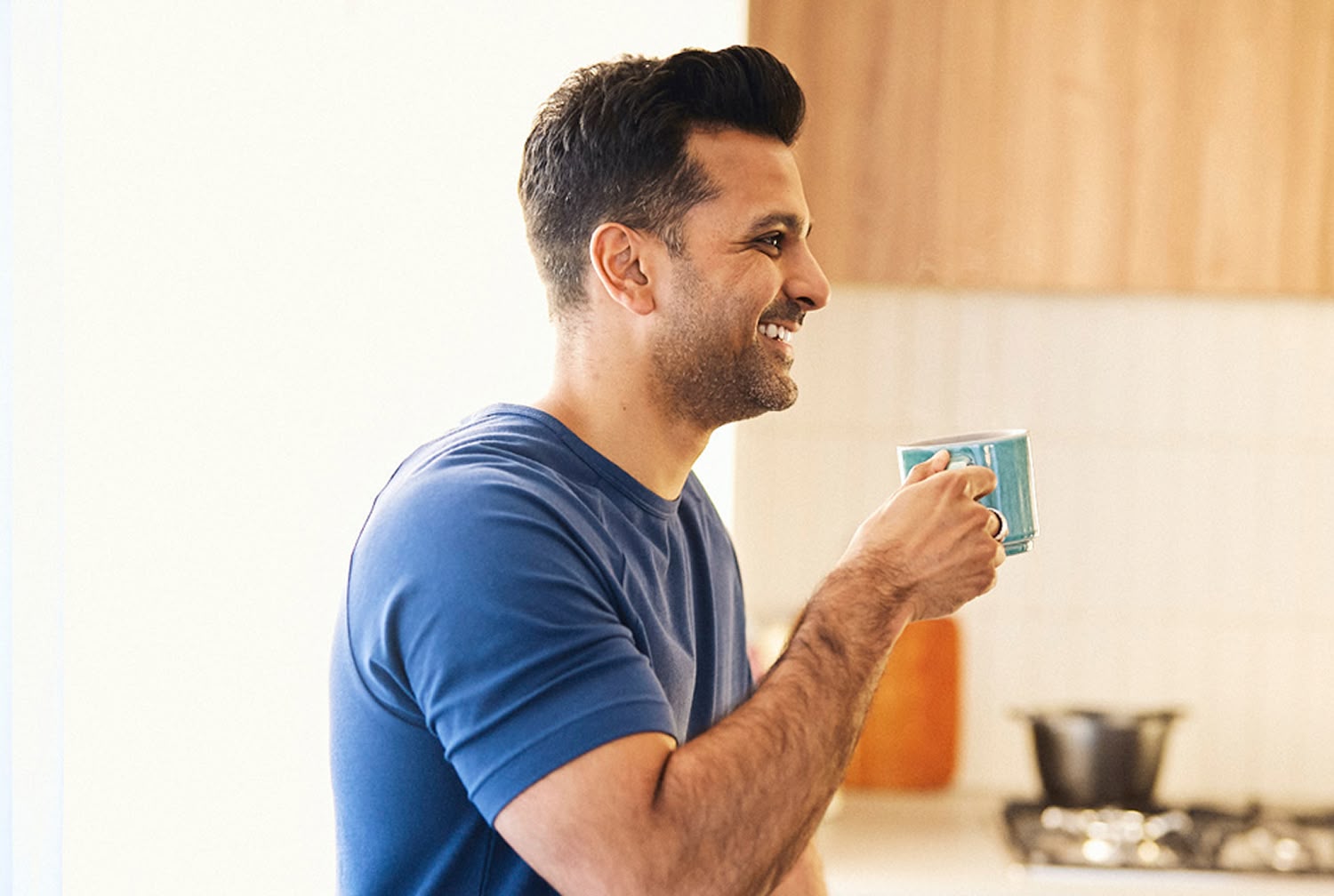 Businessman smiling
