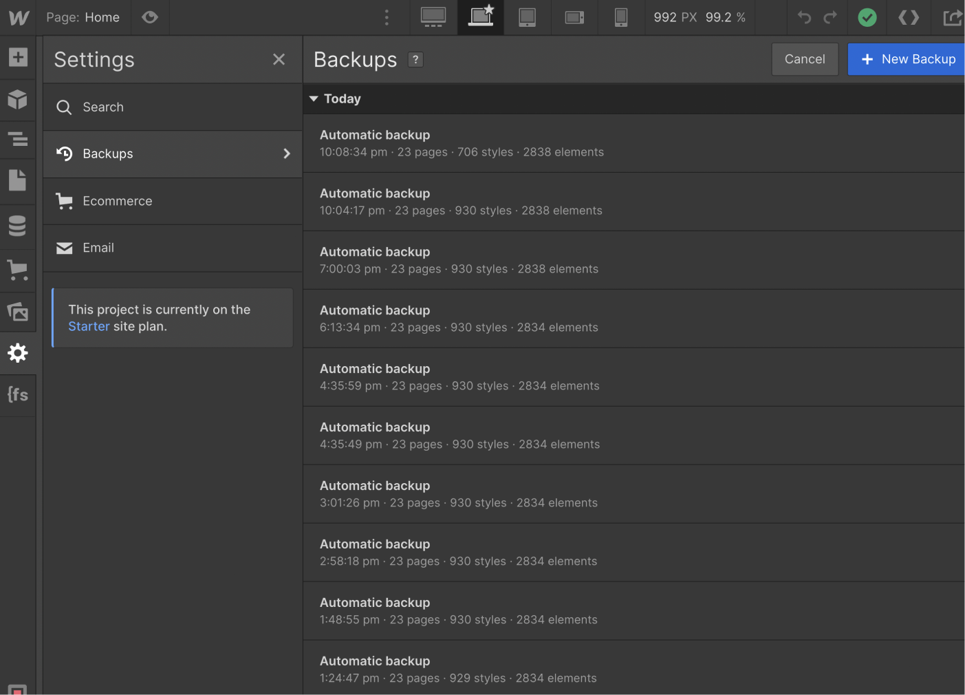 Backups - Donate X Webflow Template
