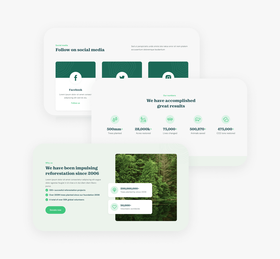 Donate X - 25 Sections Included - Charity & Nonprofit Webflow Template