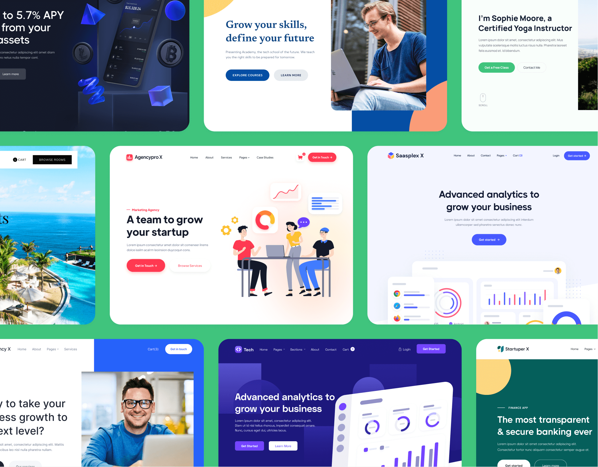 Donate X - Browse Templates - Charity & Nonprofit Webflow Template