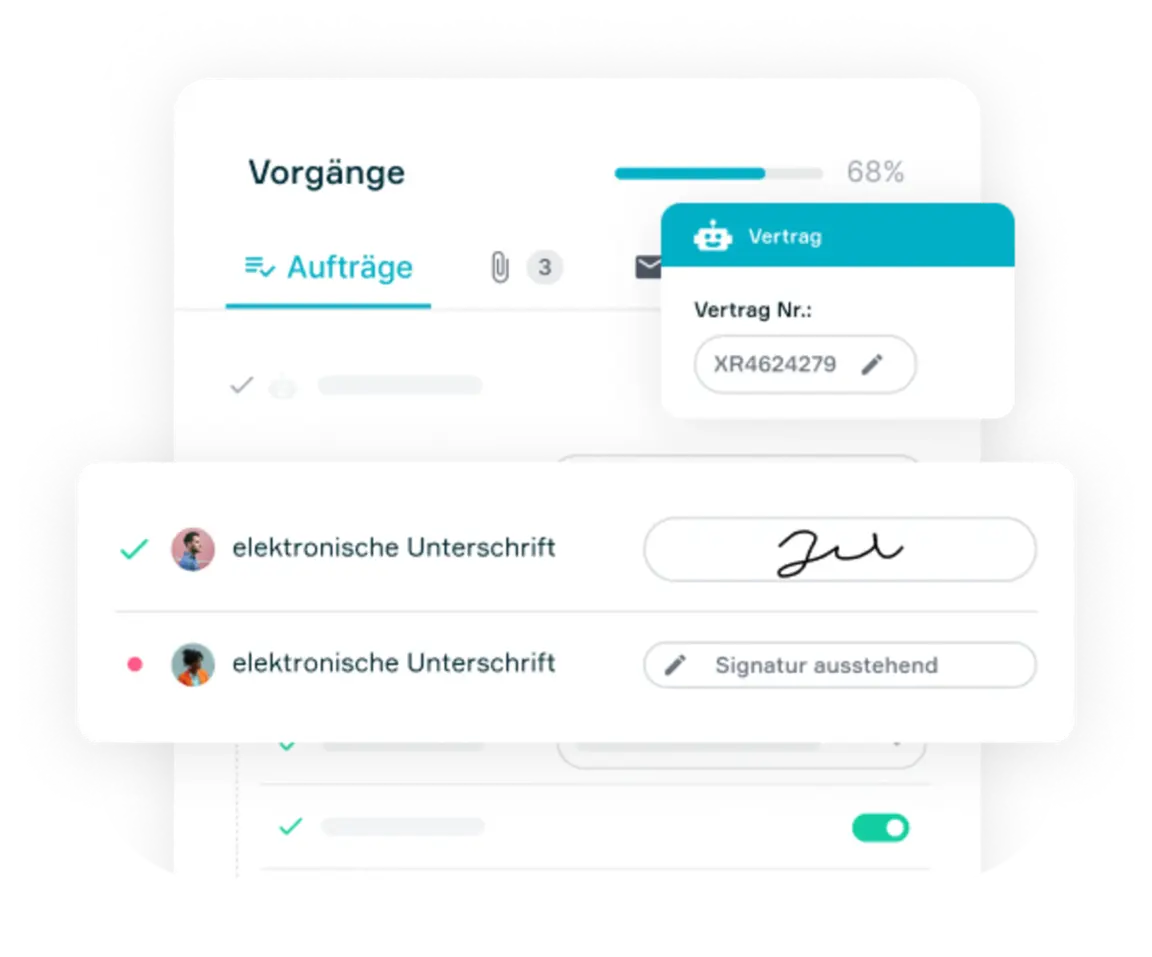 Elektronische Unterschrift mit Flowers