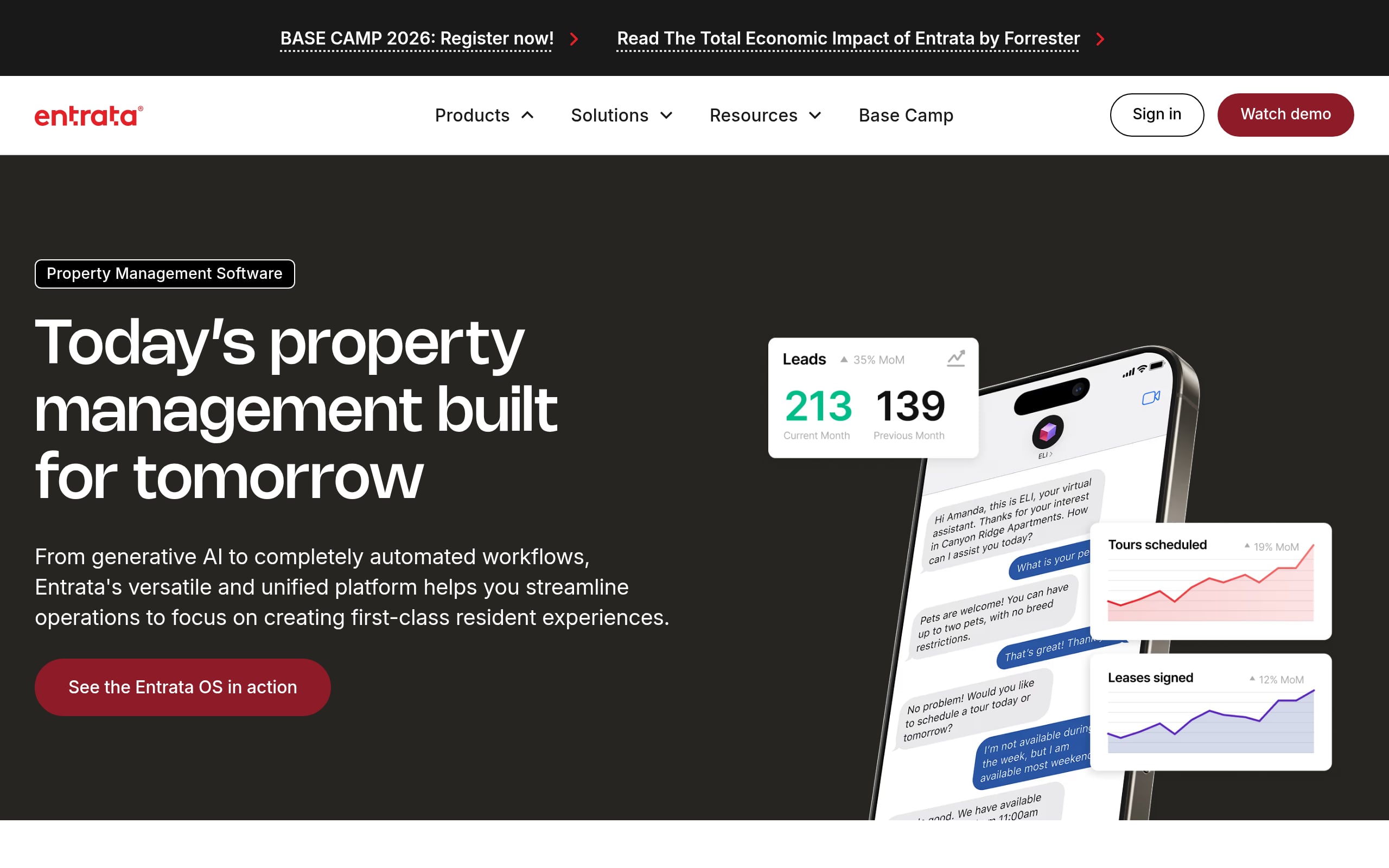 Entrata (AI Leasing & Operations) Screenshot