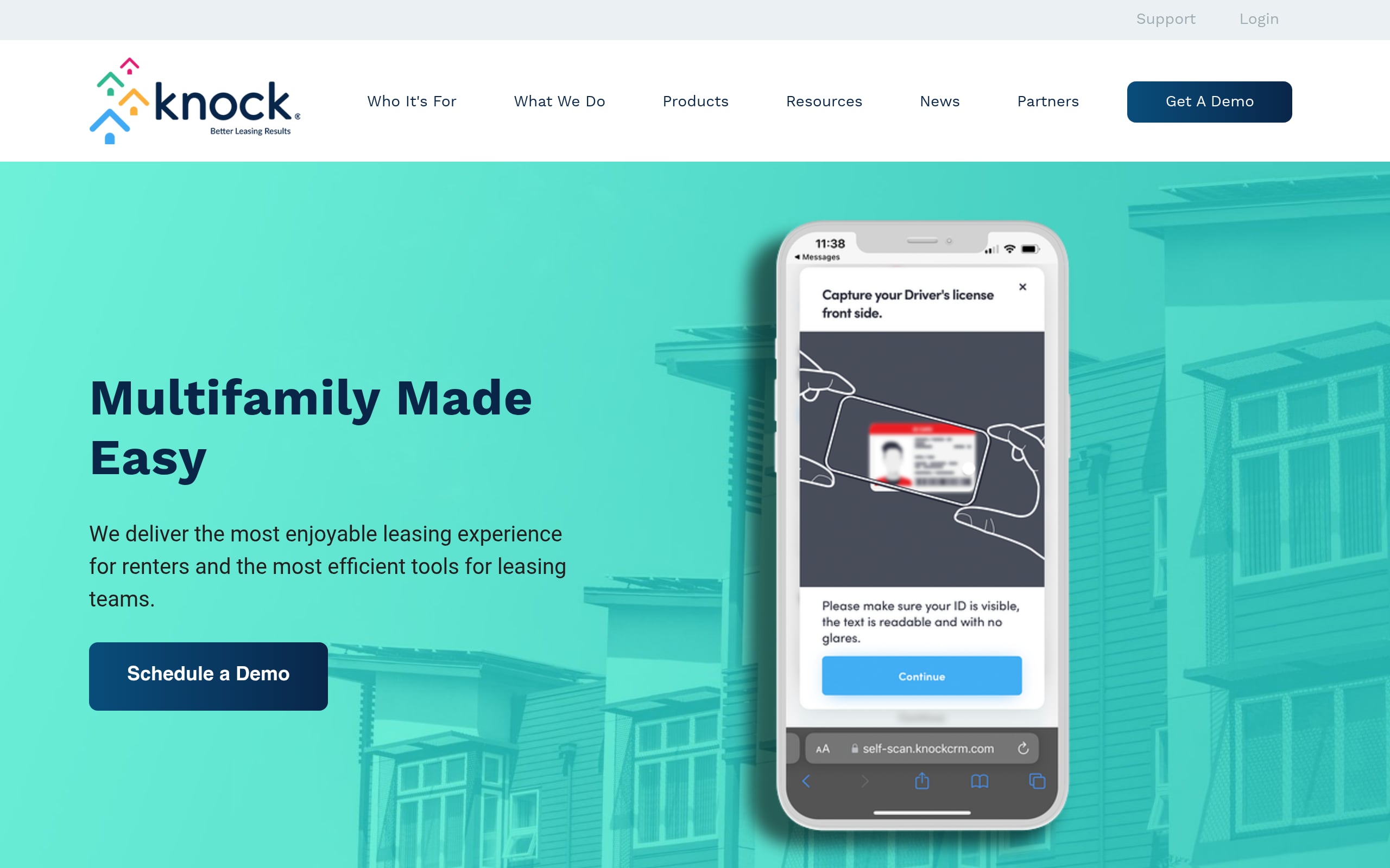 Knock CRM (AI Leasing Intelligence) Screenshot