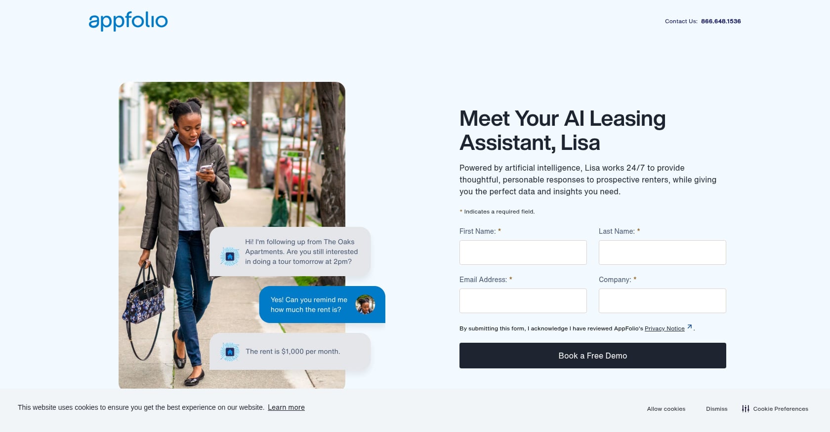 AppFolio Lisa / Realm-X Leasing Performer Screenshot