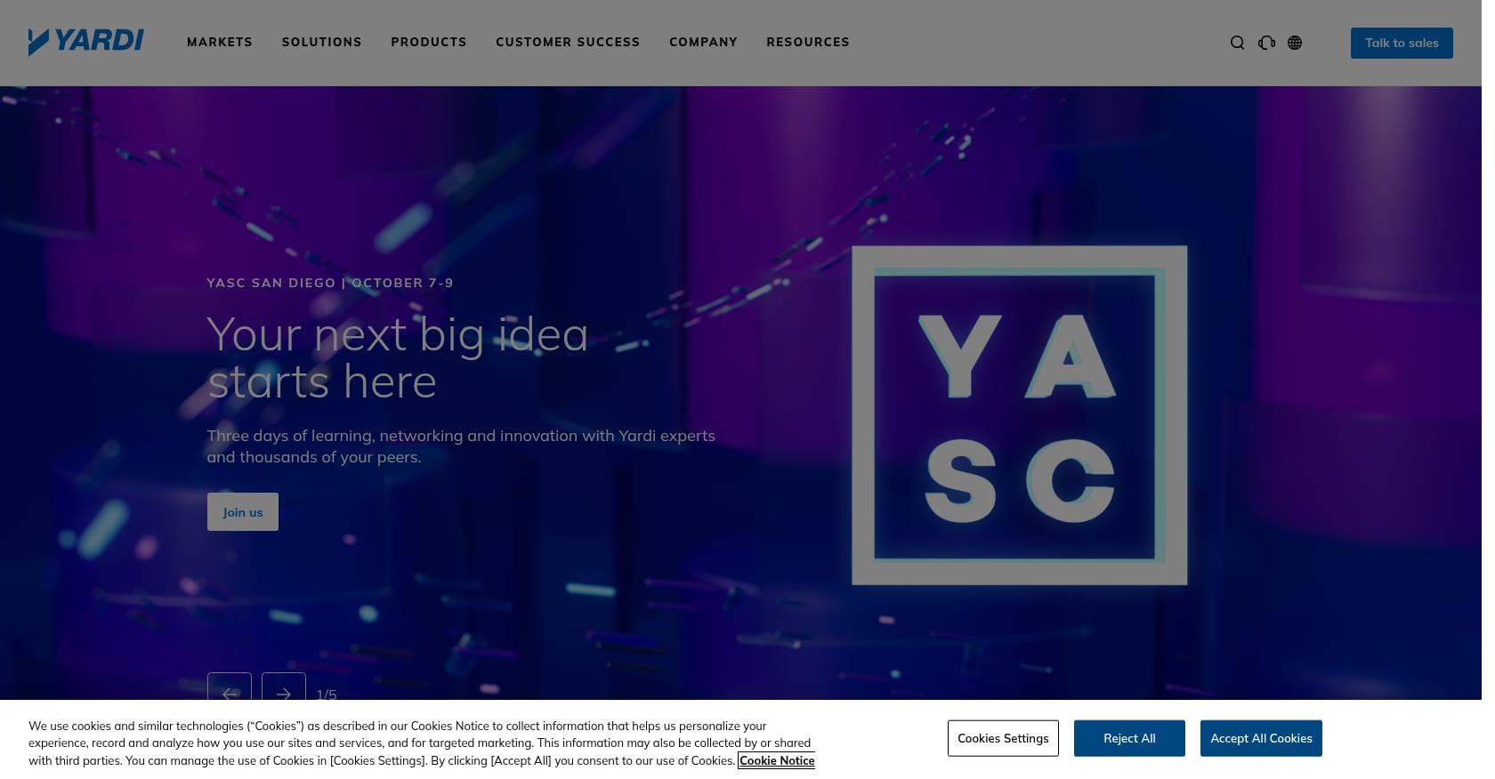 Yardi Voyager + RENTCafé Screenshot