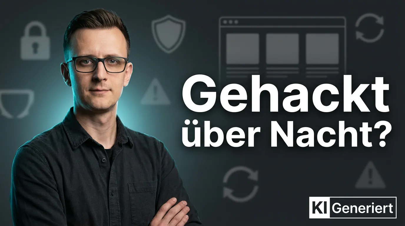 Danilo à Tellinghusen mit der Headline Gehackt über Nacht zum Thema Website-Wartung für KMU