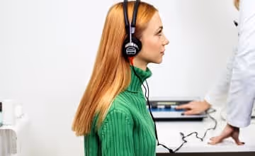 Women Listening To Music Wearing Headphones