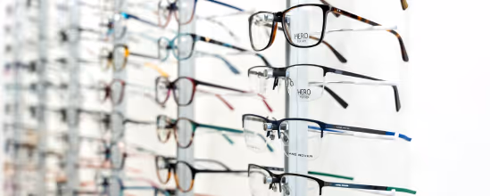 Our Glasses Display Area At Kidner Opticians