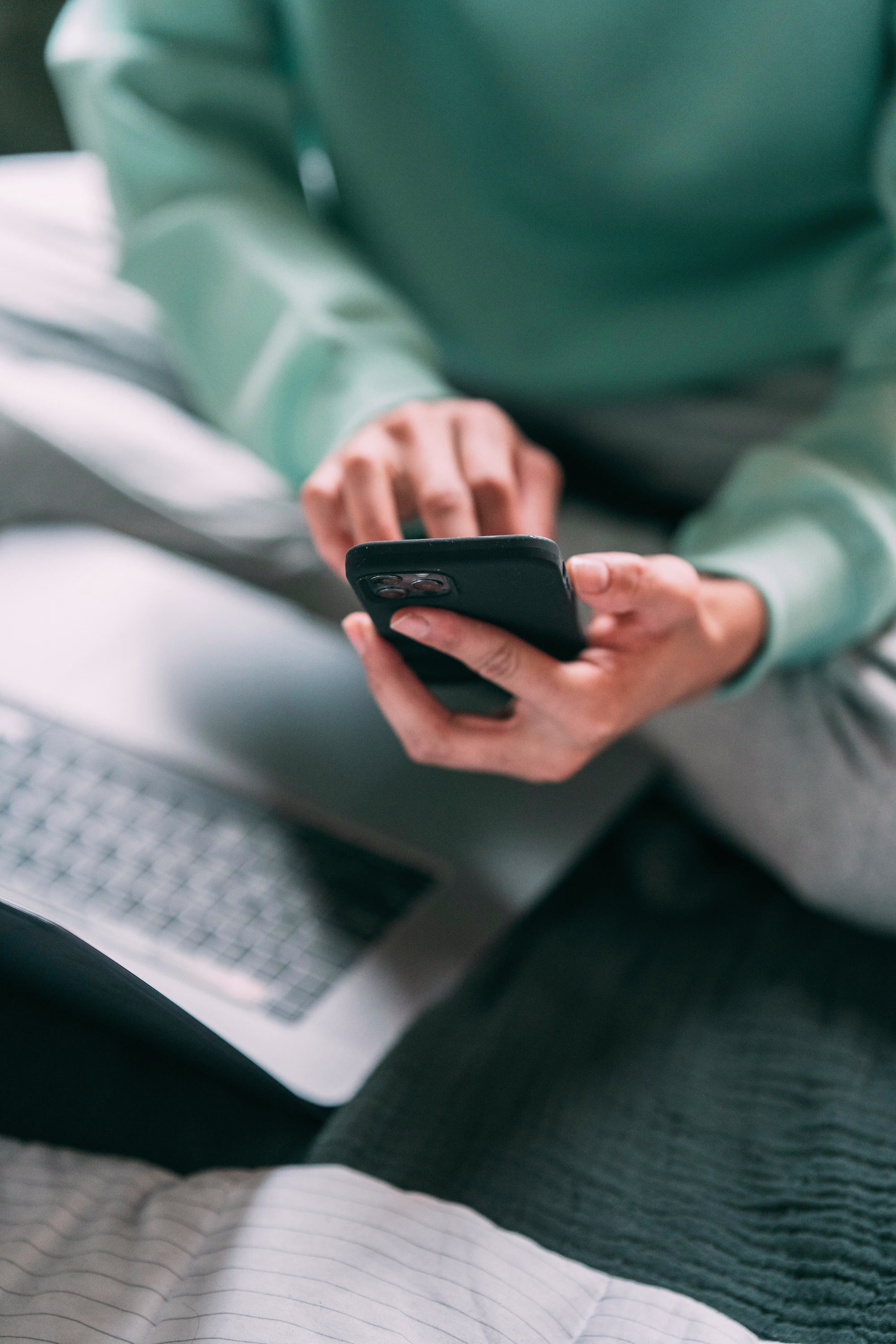 Woman with phone
