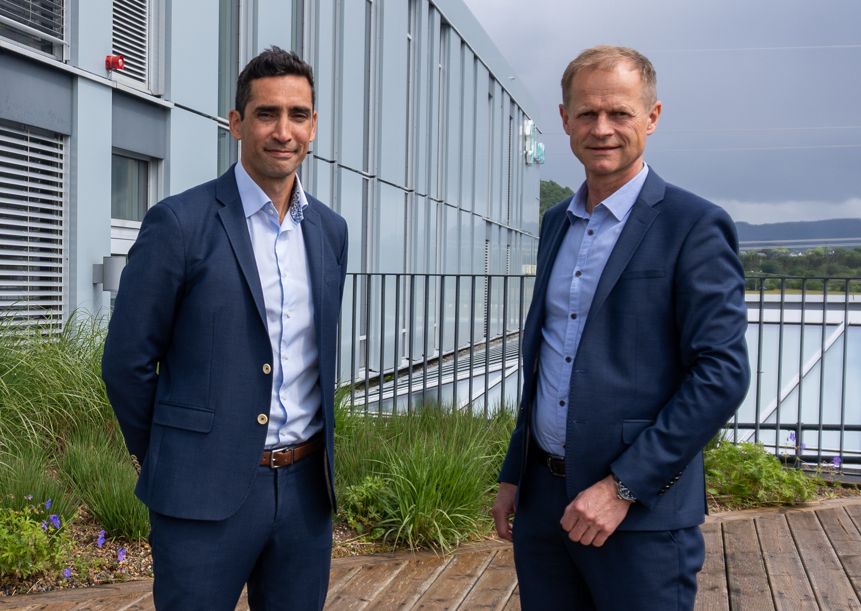 Image of Geir Austigård, CEO of Moreld and Kevin Murphy, CEO of Ocean Installer