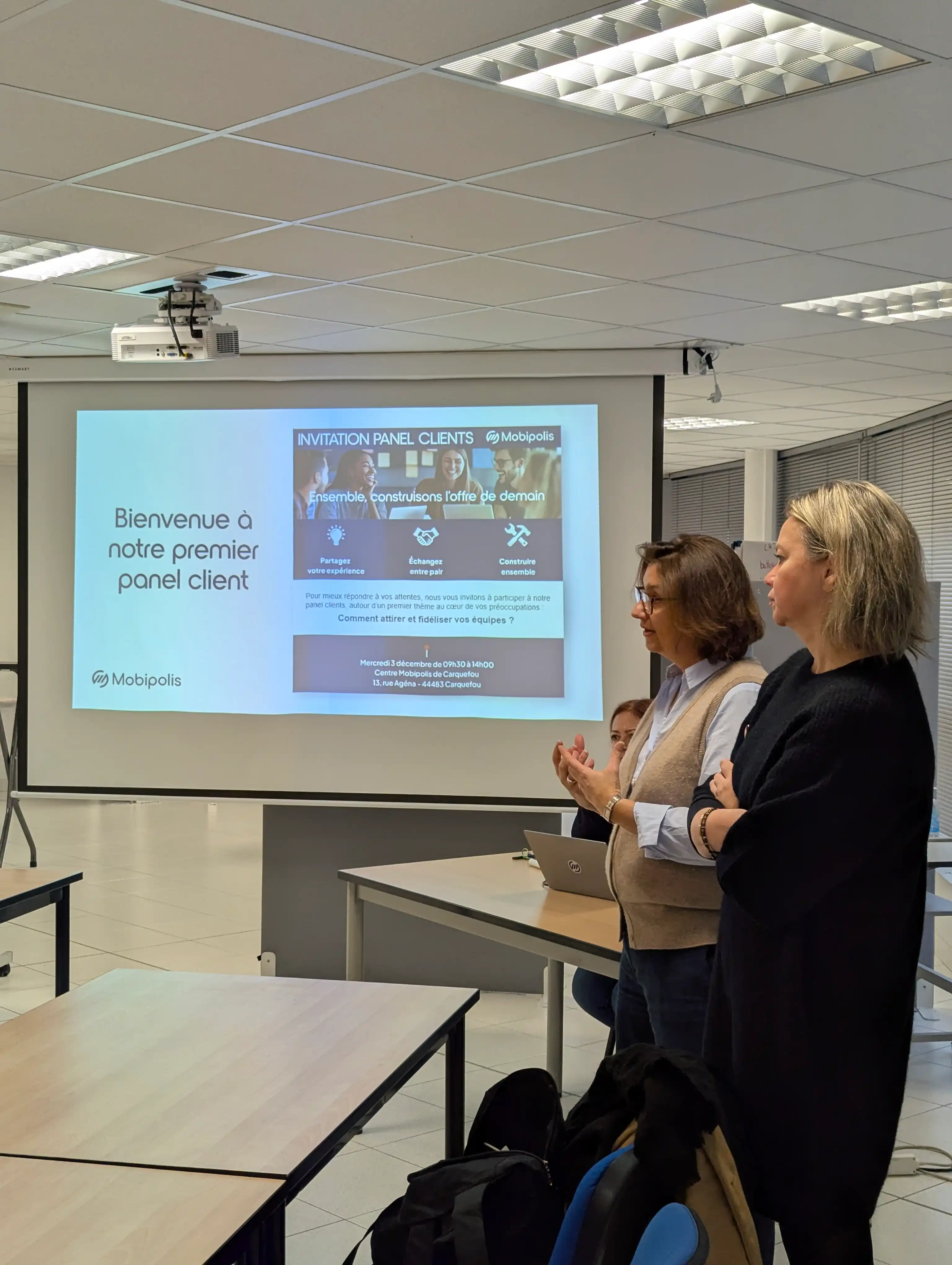 Le premier panel client de Mobipolis s'est déroulé au sein du centre de Carquefou