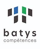 Logo de Batys compétences avec formes géométriques colorées et texte en dessous.