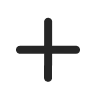 Black and white plus icon.