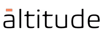 Das Wort "Altitude" in moderner, minimalistischer Typografie