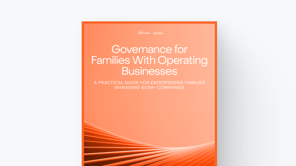 Governance for Families With Operating Businesses