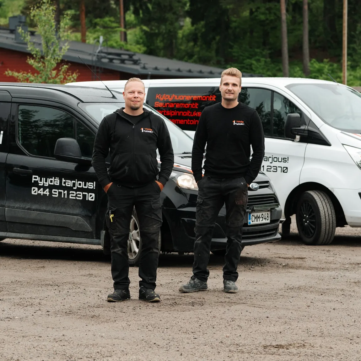 Ykkös-Kylppärin teippaama työauto
