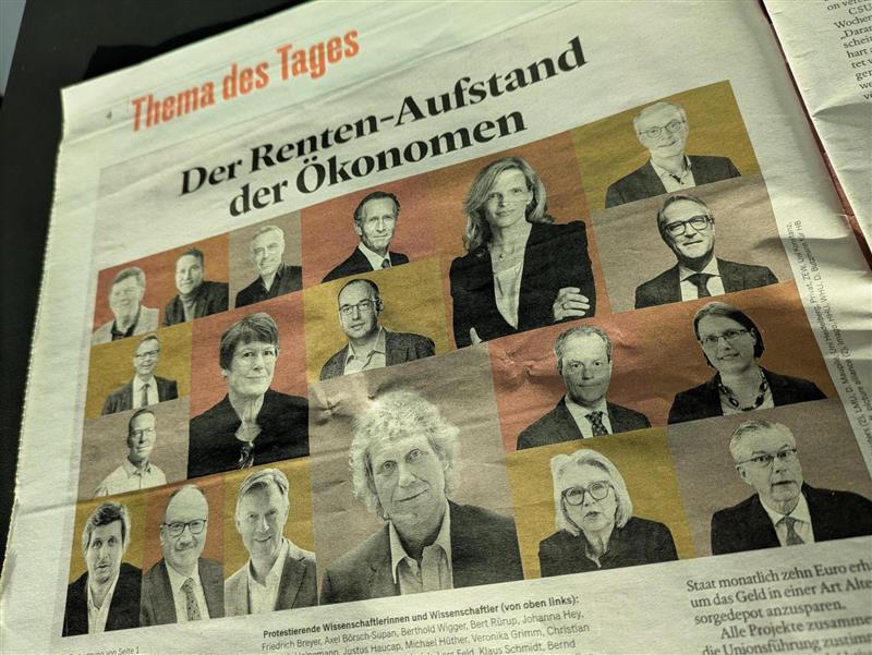 Foto Handelsblatt Aufruf Ökonomen