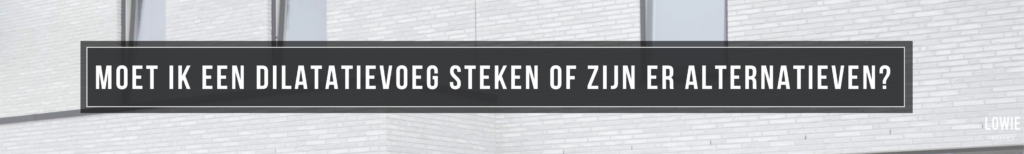 Joints de dilatation pour briques de parement