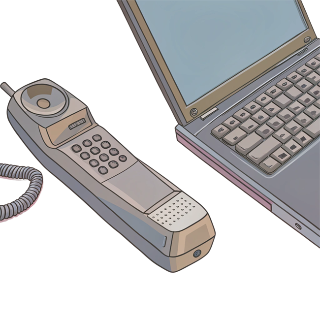 illustration téléphone et ordinateur