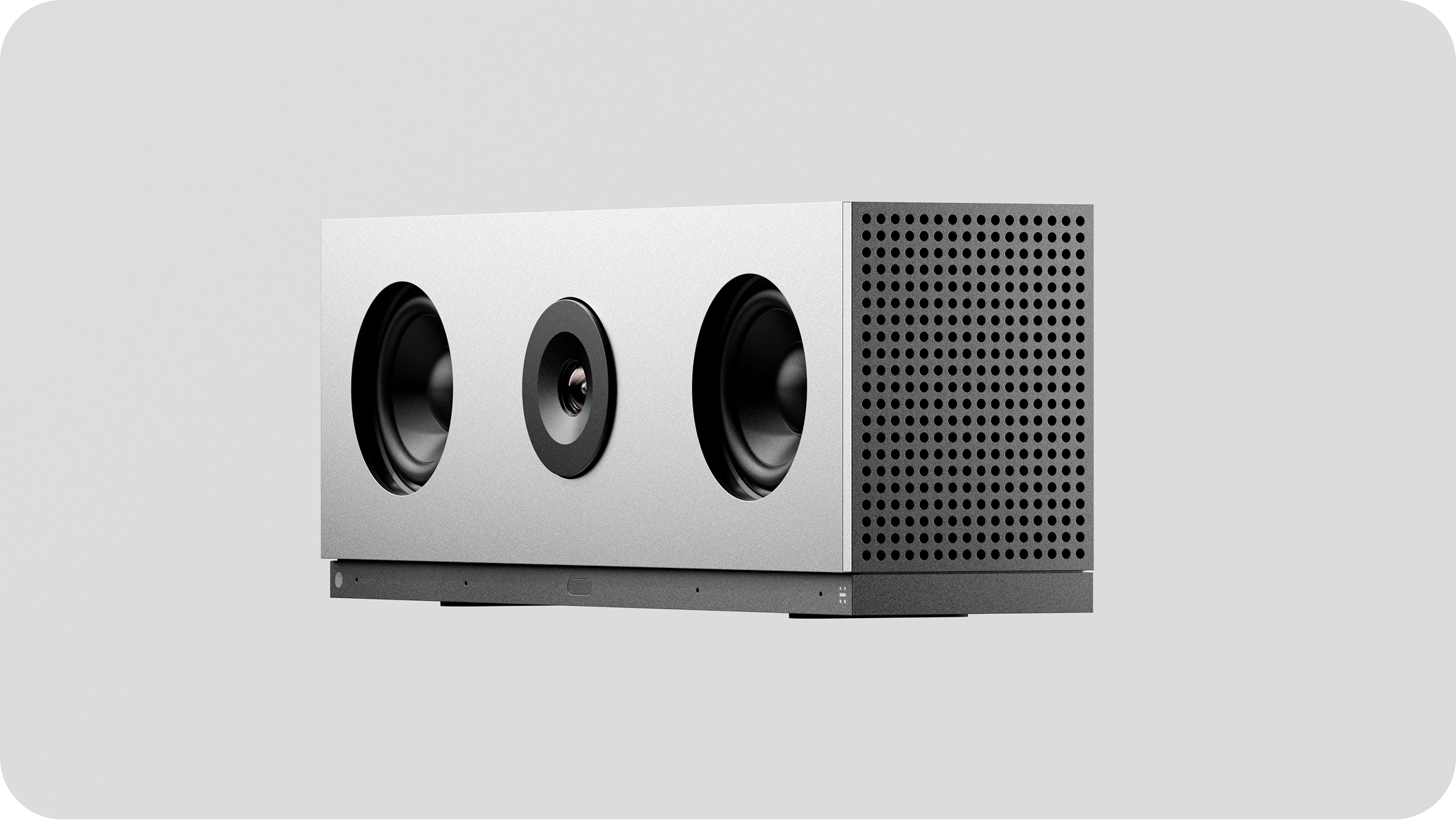 C1 videobar with white cover