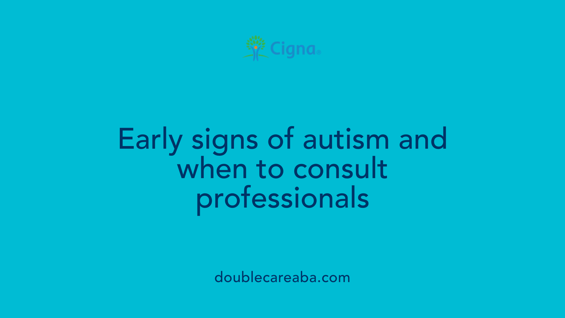 Early signs of autism and when to consult professionals
