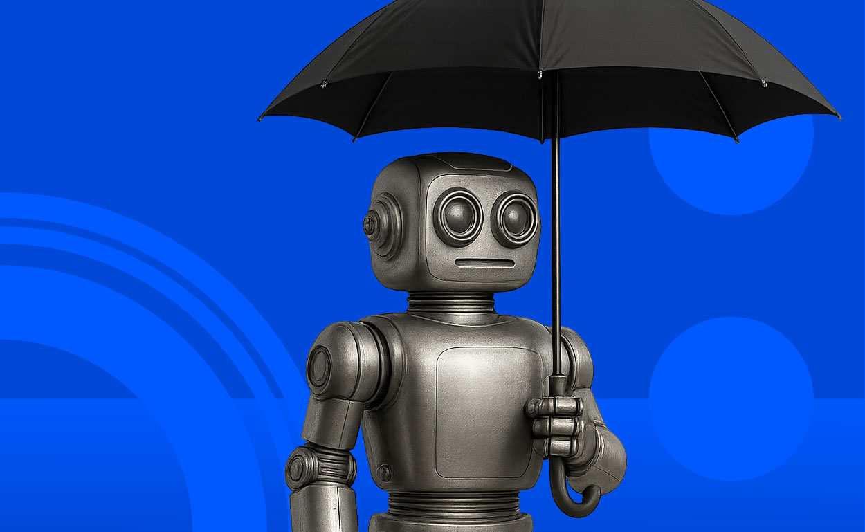 Robot with Umbrella