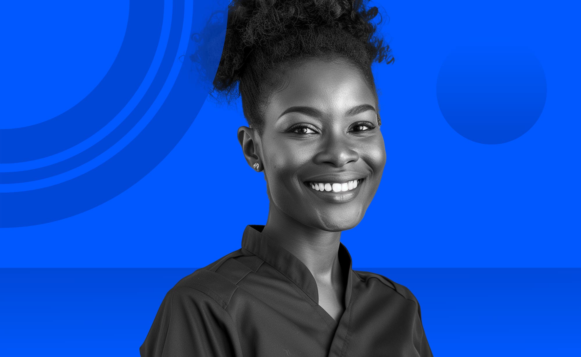 Nurse smiling confidently