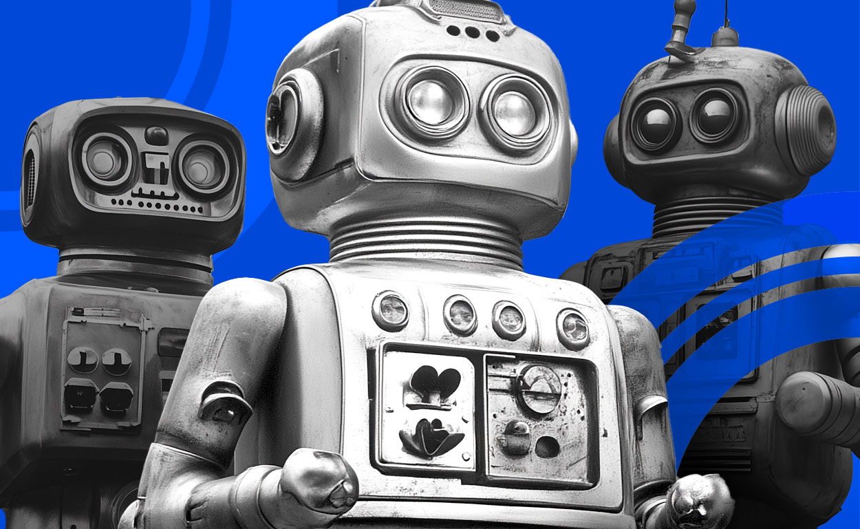 Three evil robots.