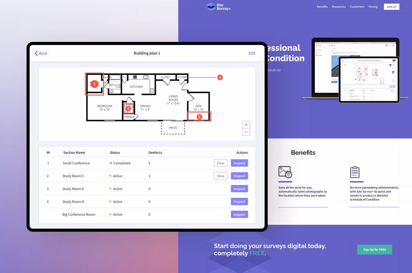 Site Survey Web and Mobile Apps