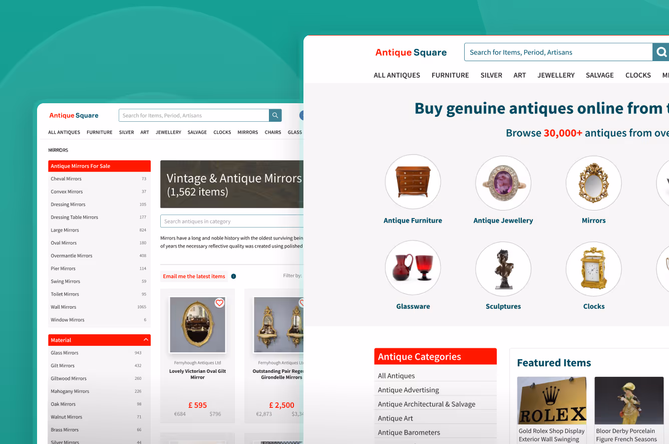 Antique e-commerce platform