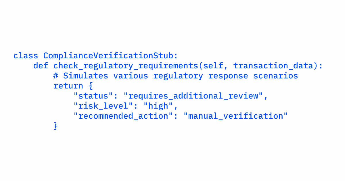 Compliance Verification Stub