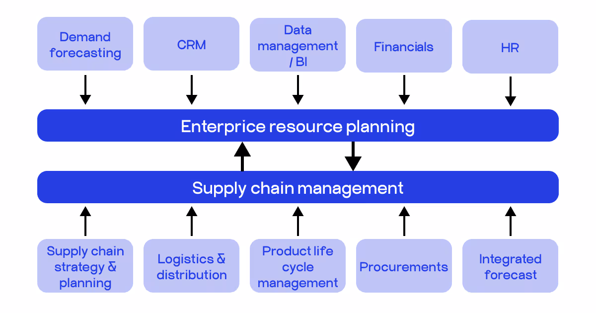 ERP vs supply chain management