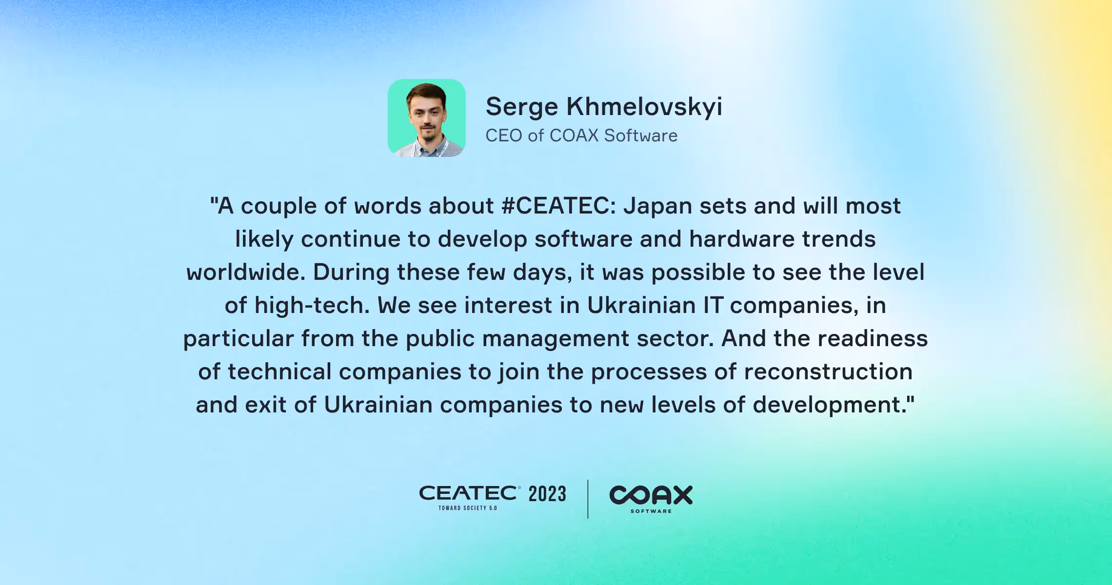 COAX takes the stage at CEATEC/blog_image 1