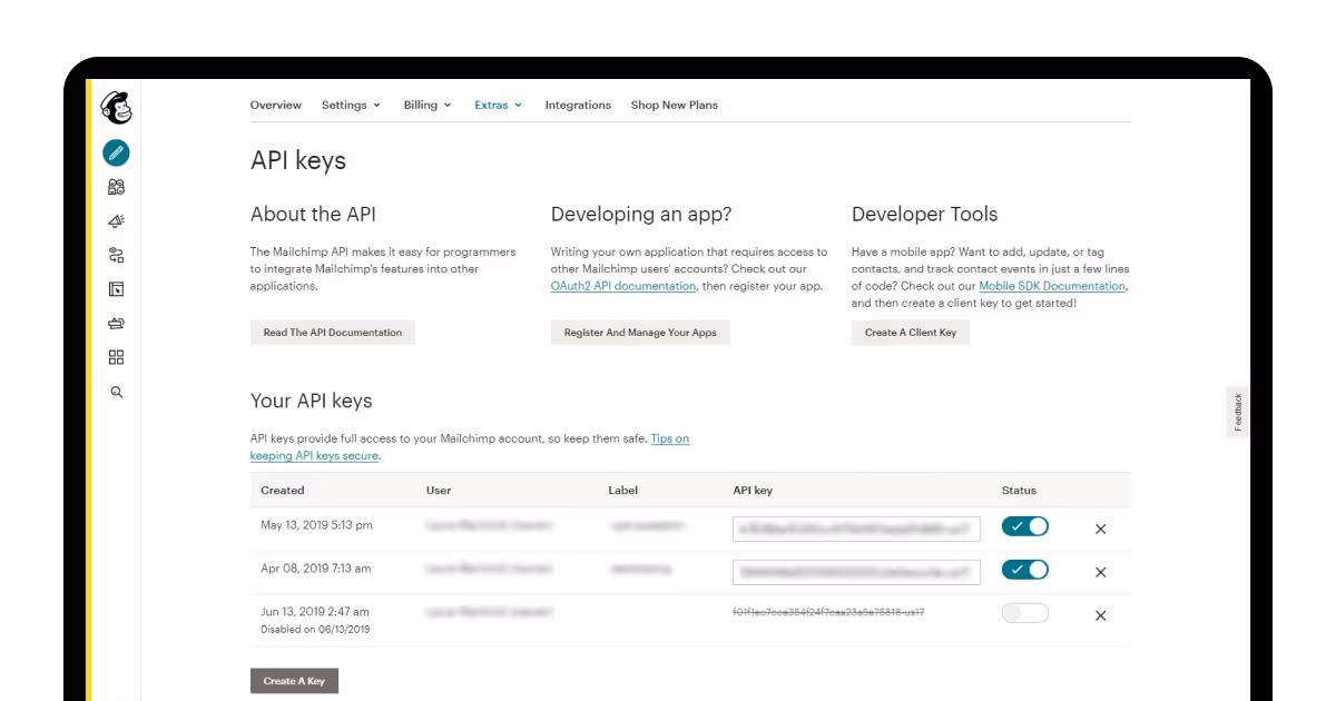 Mailchimp API
