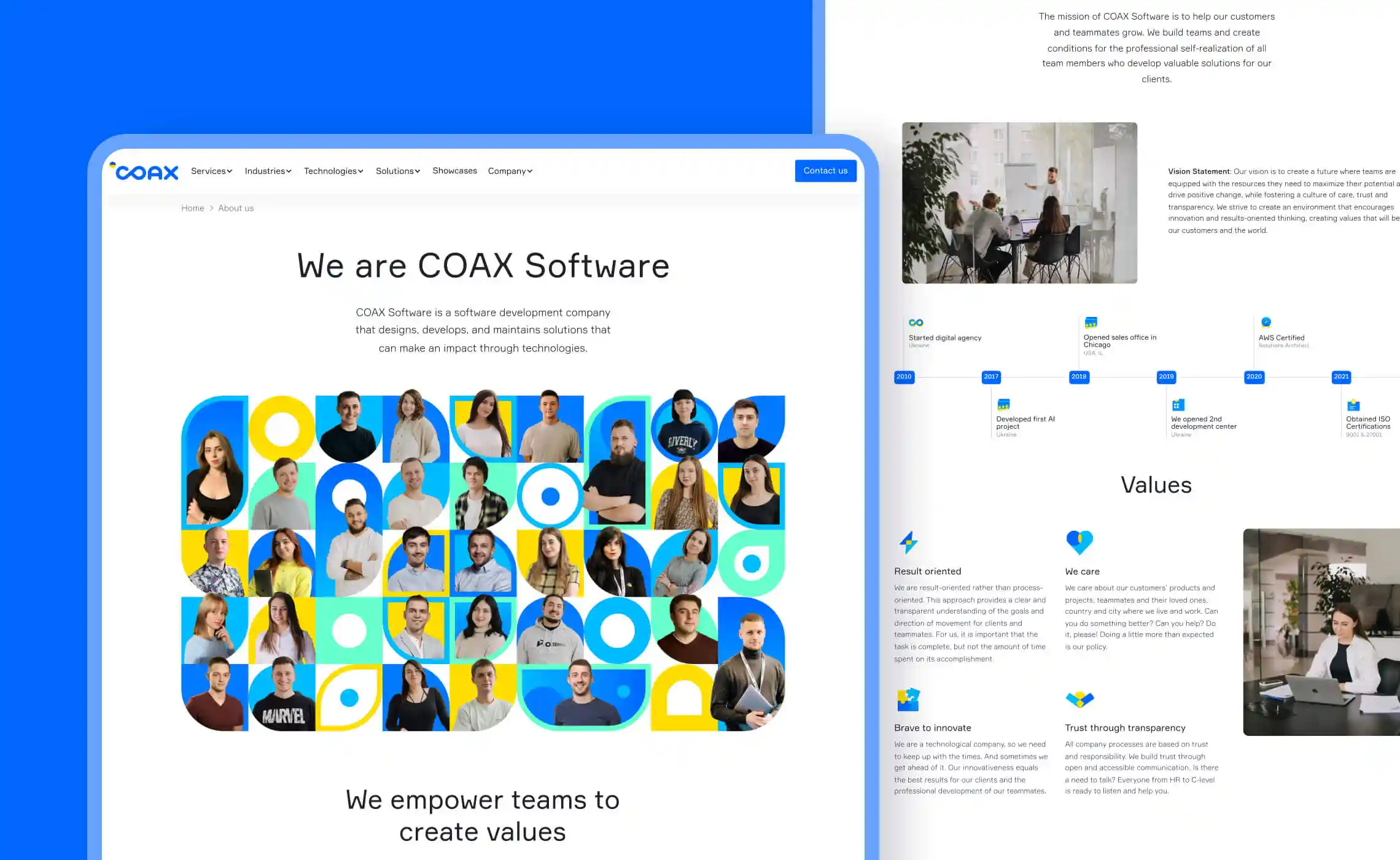 Key features of an eСommerce website: about us page
