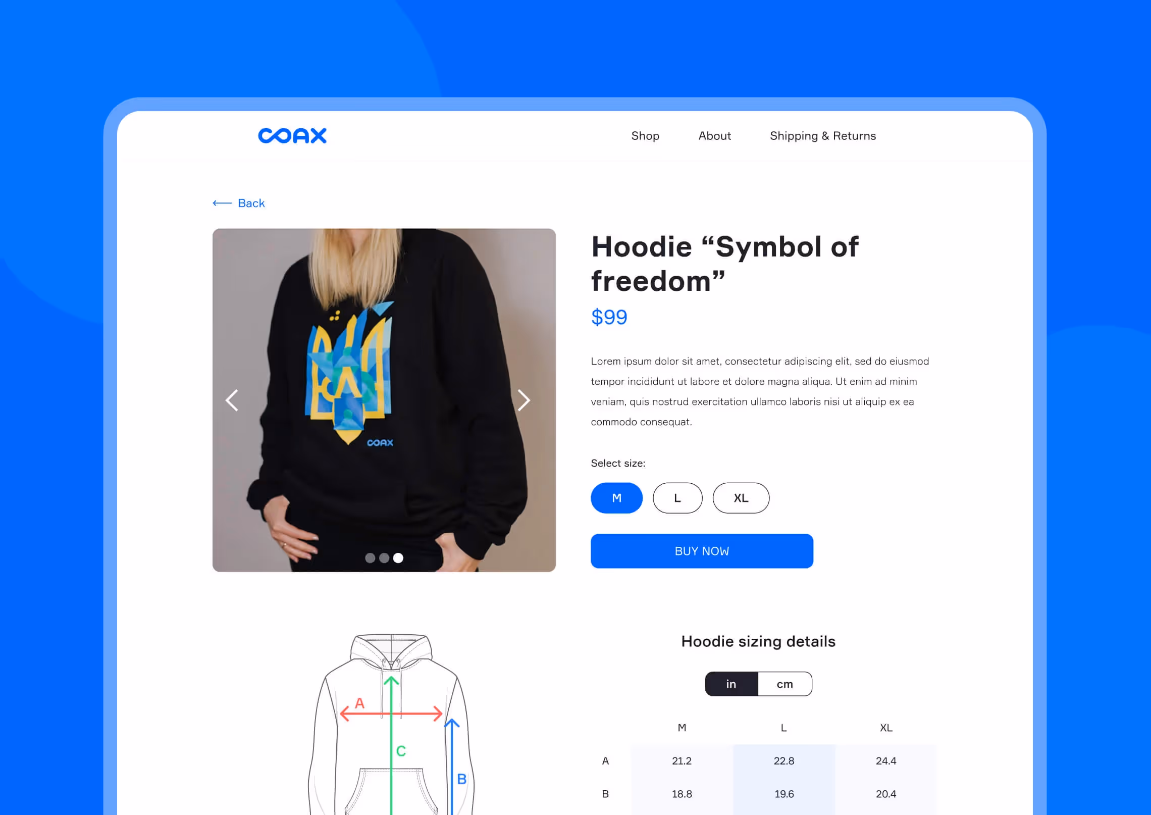 Key features of an eСommerce website: product page