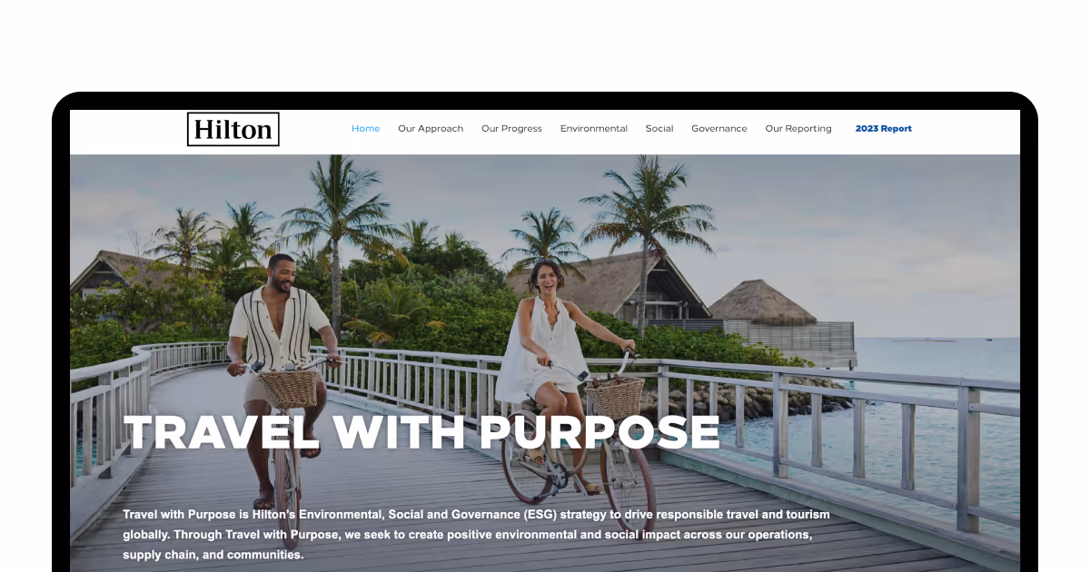 Hilton sustainability program