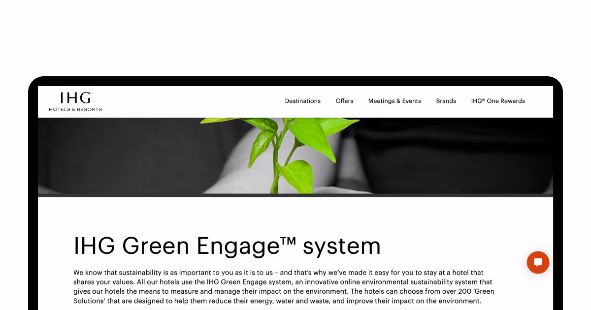 IHG Green Engage system