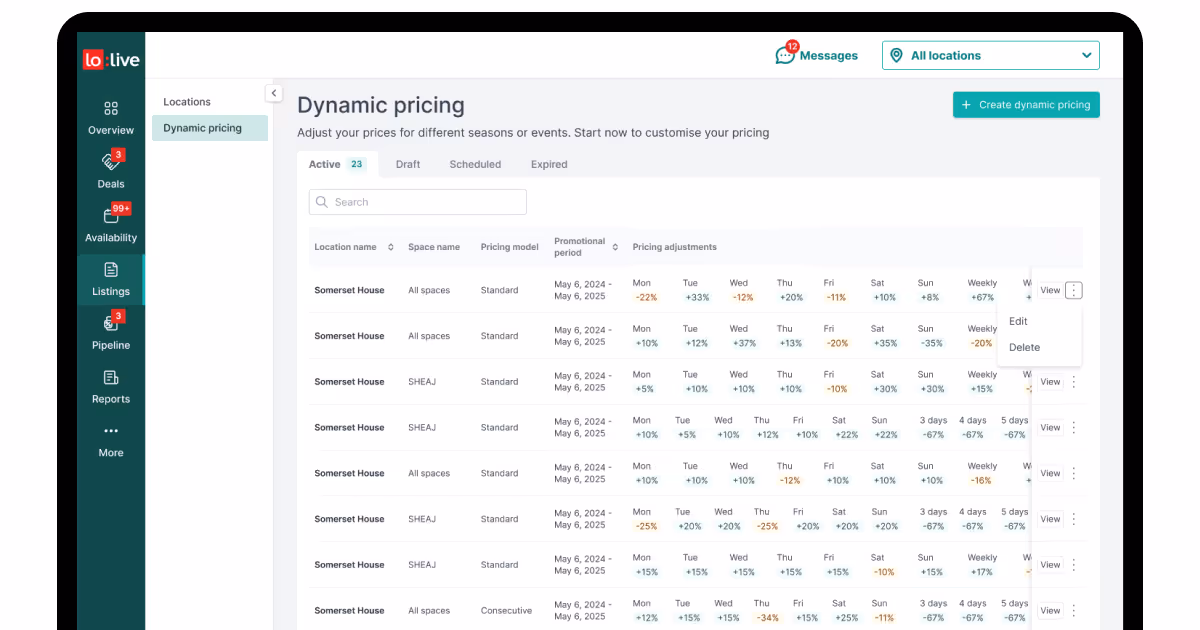 event marketplace development