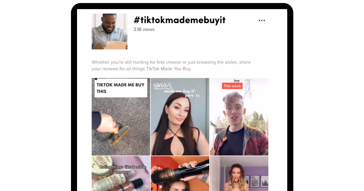 #TikTokMadeMeBuyIt