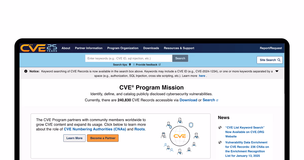 Common Vulnerabilities and Exposures
