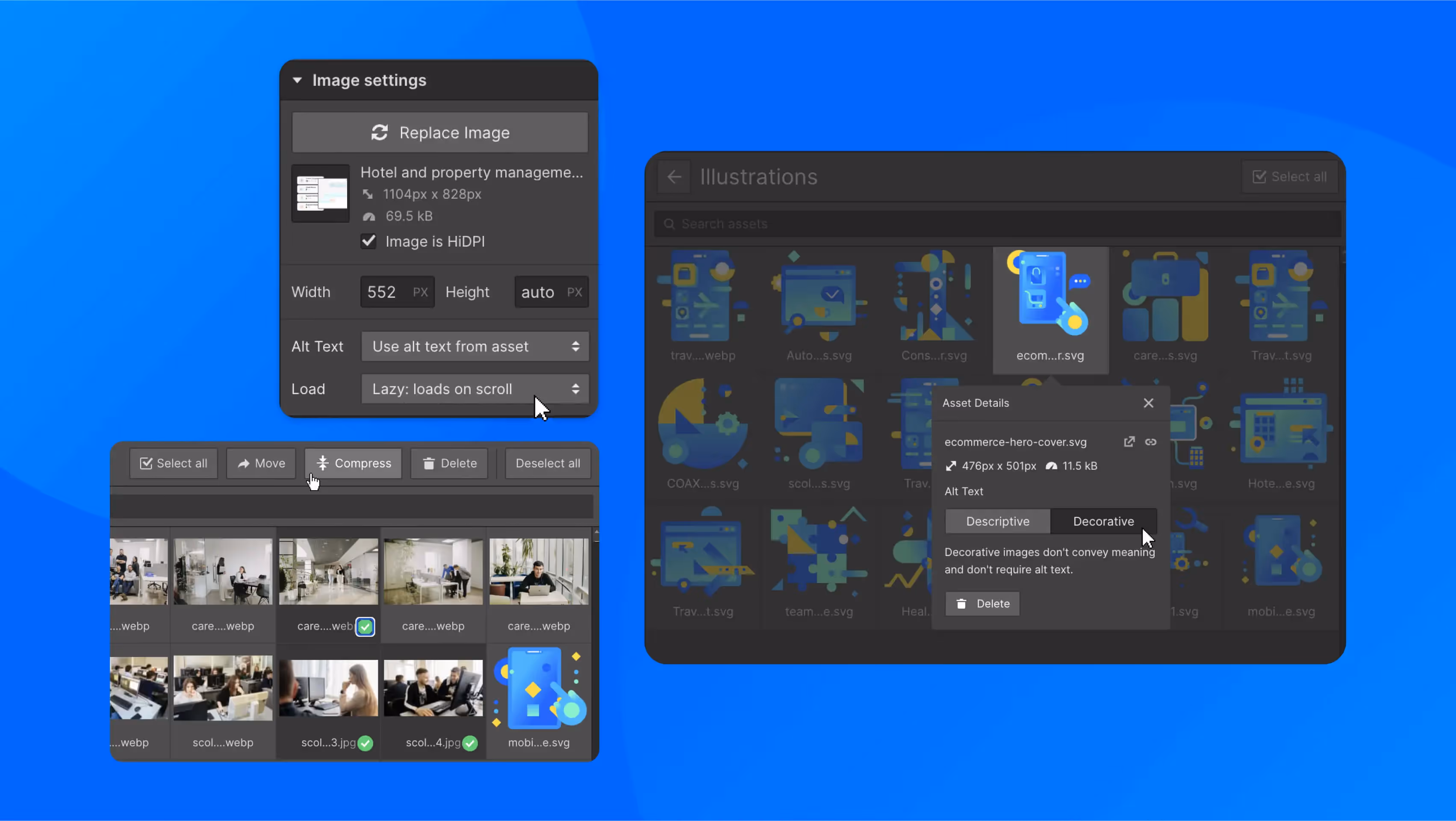 Webflow SEO best practices: optimize images