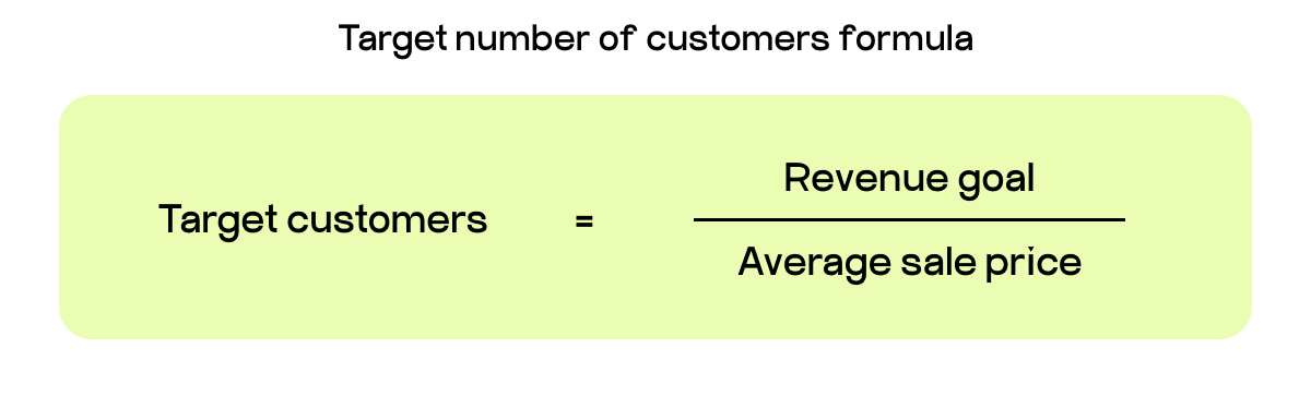 target number of customers