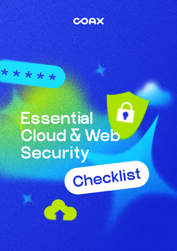Cloud and web security checklist