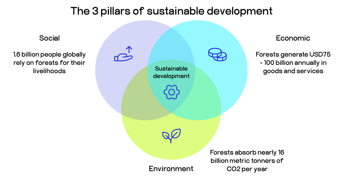 three pillars of sustainable development