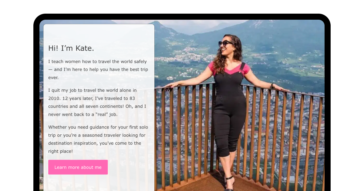 Adventurous Kate blog