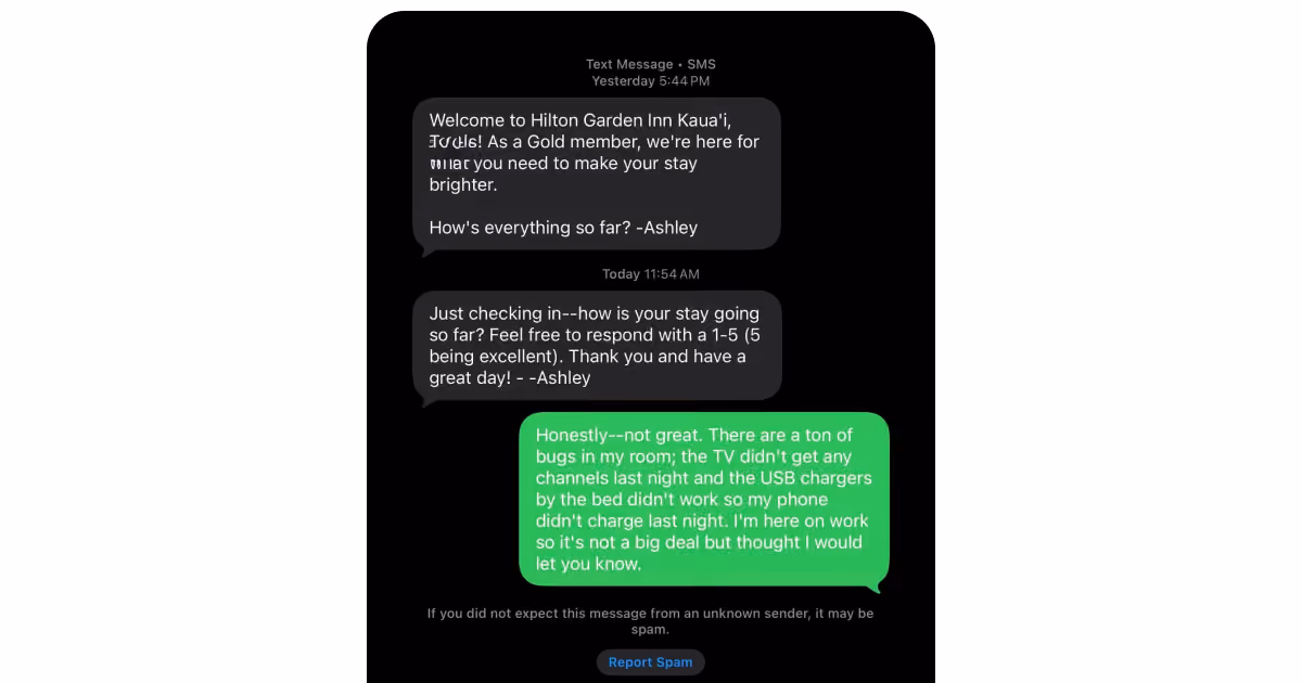 Hilton & WhatsApp