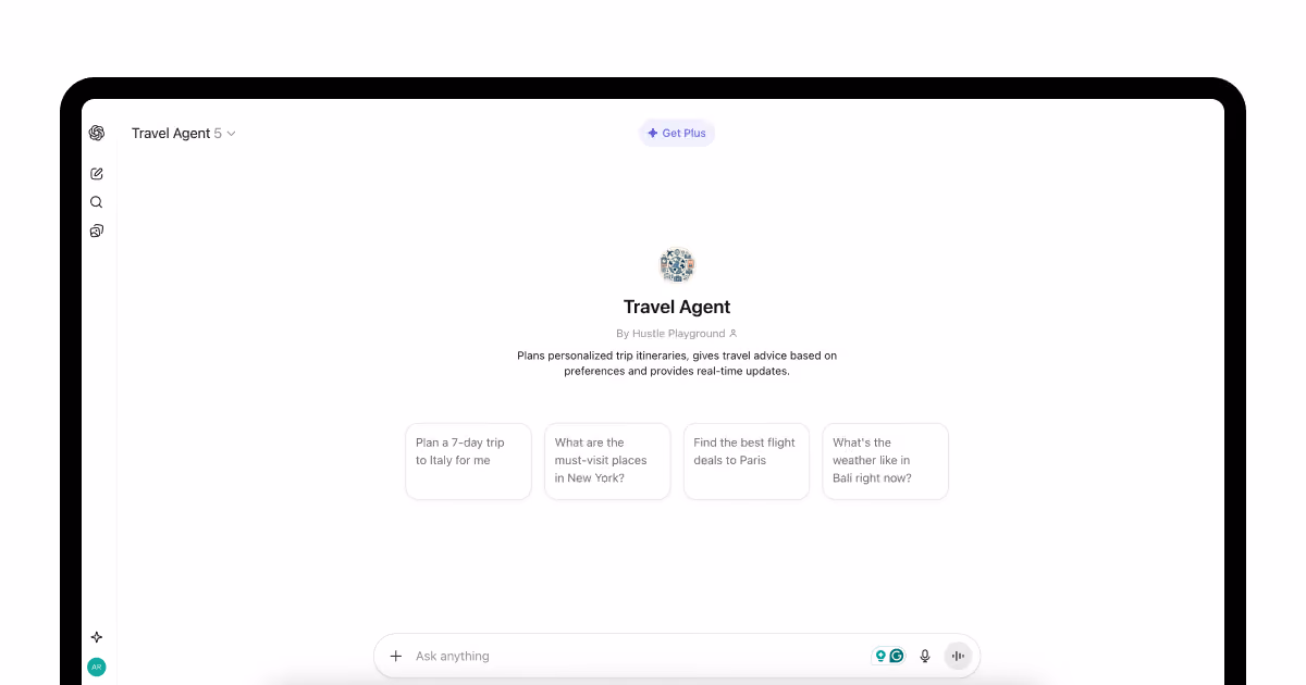 ChatGPT travel tool